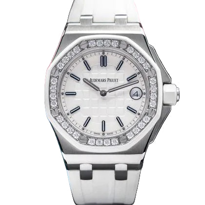 Audemars Piguet Royal Oak Offshore Lady Diamond Bezel 37mm Watch - 67540SK.ZZ.A010CA.01 Complete Set