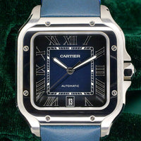 Santos de Cartier 39 Stainless Steel Grey Dial