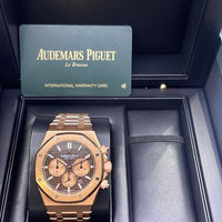 Audemars Piguet Royal Oak Chronograph Rose Gold Brown