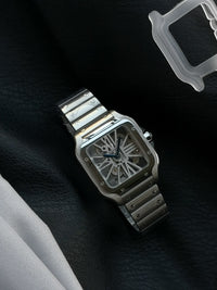Santos de Cartier Skeleton, specifically the Large model.