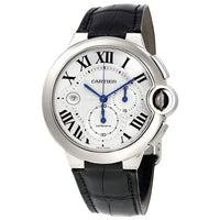 Cartier Ballon Bleu de Cartier W692 Silver Dial, 18kt White Gold, 46.8 mm, Men's Watch