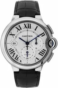 Cartier Ballon Bleu de Cartier W692 Silver Dial, 18kt White Gold, 46.8 mm, Men's Watch