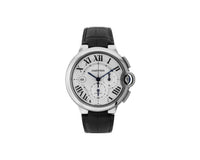 Cartier Ballon Bleu de Cartier W692 Silver Dial, 18kt White Gold, 46.8 mm, Men's Watch