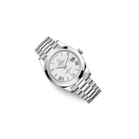 Rolex Day-Date 40 Platinum Presidential 228206 Smooth Bezel White Dial