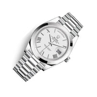 Rolex Day-Date 40 Platinum Presidential 228206 Smooth Bezel White Dial