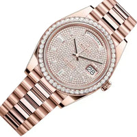 Rolex Day-Date 40 Presidential 228345RBR Diamond Bezel Diamond Paved Dial