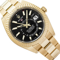 Rolex Sky-Dweller 42mm Yellow Gold 326938 Black Dial