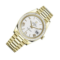 Rolex Day-Date 40 228398TBR Baguette Bezel Champagne Baguette Dial