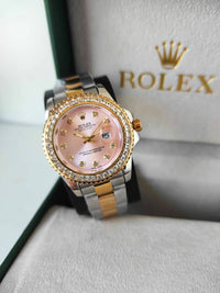 Rolex Datejust 6917 Fluted Bezel Watch 26mm Pink Dial