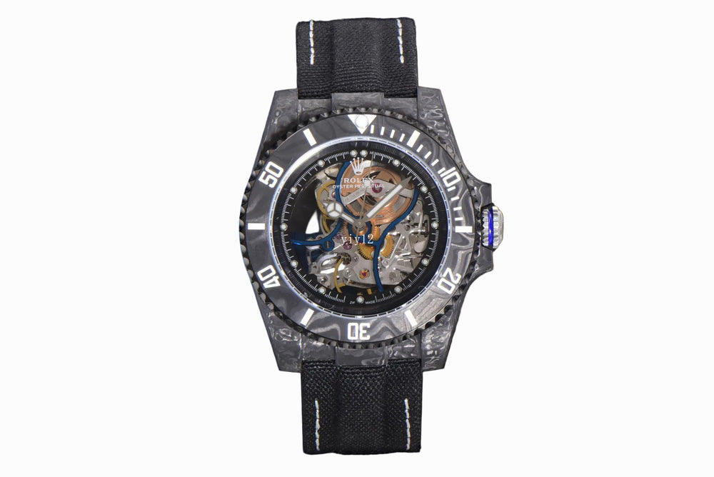 Rolex Submariner Carbon Quartz “Summer” Vision of Miami Skeletonized Movement Zif Remould 1:1 Best Replica 41mm