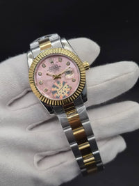 Rolex Datejust 6917 Fluted Bezel Watch 26mm Pink Dial