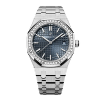 Audemars Piguet Royal Oak Blue Dial 34mm Diamond-Set Bezel ...