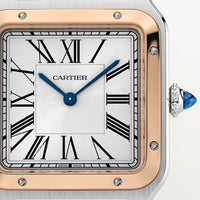 Cartier Santos-Dumont Extra-Large W2SA0017 Rose Gold Stainless Steel Grey Dial