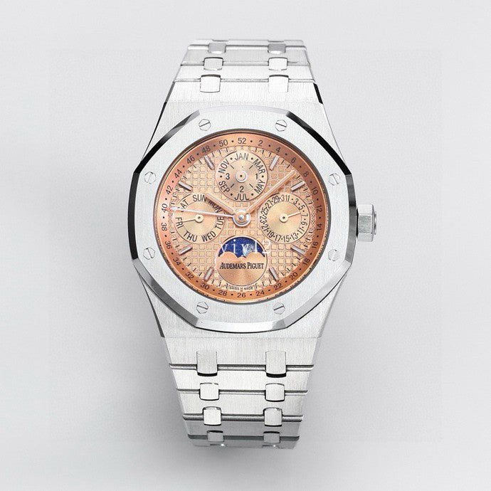Audemars Piguet Royal Oak Perpetual Calendar Salmon Dial 26615TI.OO.1220TI.01