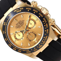 Rolex Daytona 40mm Oyster Flex 116518LN Champagne Diamond Dial