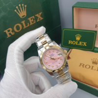 Rolex Datejust 6917 Fluted Bezel Watch 26mm Pink Dial