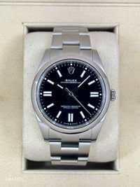 ROLEX OYSTER PERPETUAL WITH BLACK DIAL 36MM WATCH M126000-0002ROLEX OYSTER PERPETUAL WITH BLACK DIAL 36MM WATCH M126000-0002