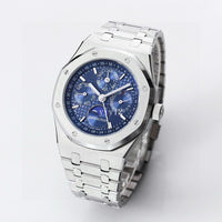 Audemars Piguet Royal Oak 25820 Blue Dial, White Platinum, 39.0 mm, Men's Watch