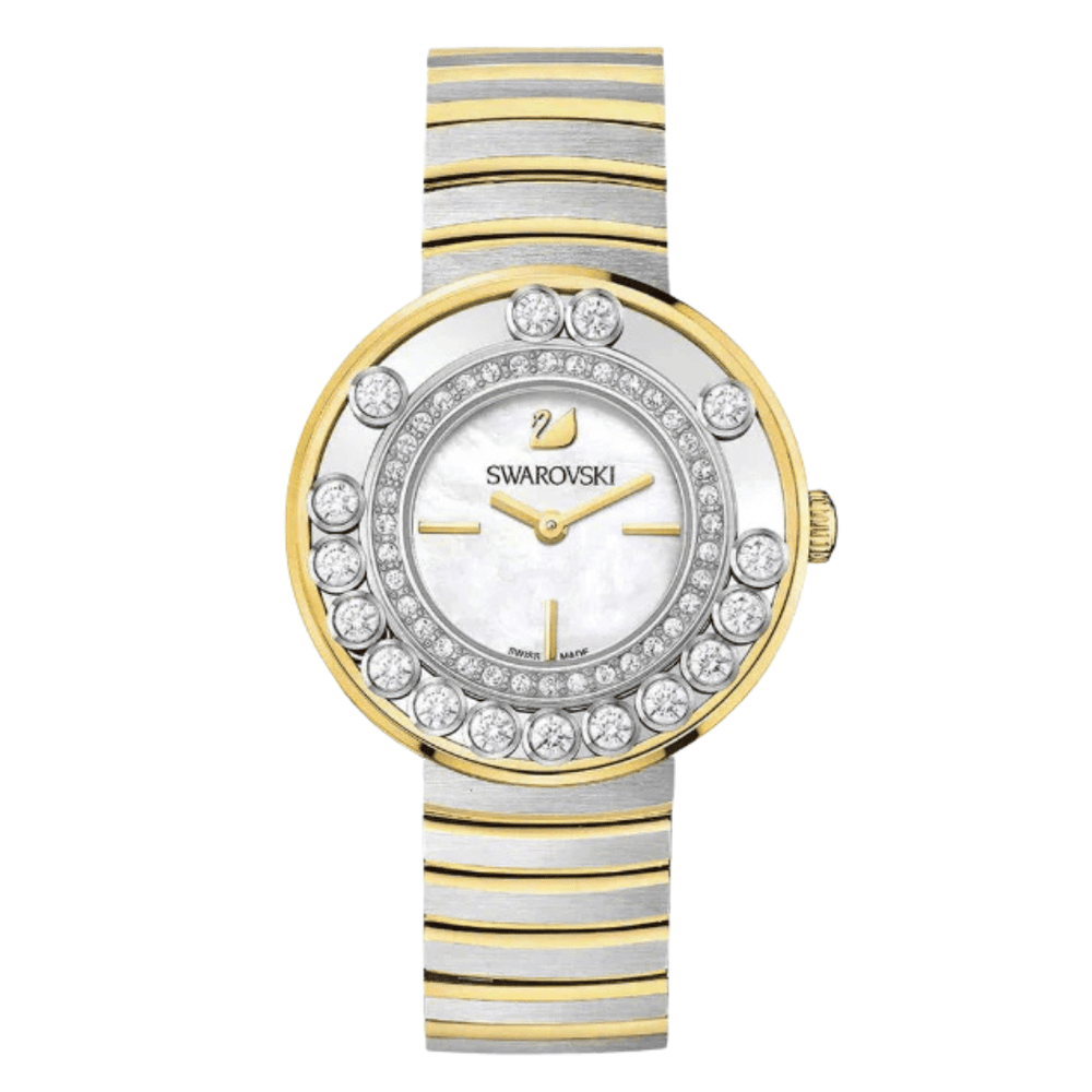 Swarovski Lovely Two-tone Stainless Steel Silver Dial Quartz Watch for Ladies - 1187022