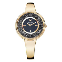 Swarovski Crystalline Rose Gold Stainless Steel Black Dial Quartz Watch for Ladies - 5295334