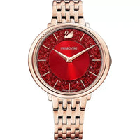Swarovski Crystalline Chic Rose Gold Stainless Steel Red Dial  Quartz Watch for Ladies - 5547608