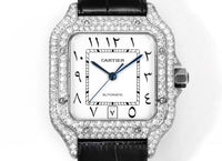 Cartier Santos Middle East Edition Full Diamond Belt