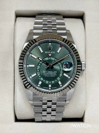 Rolex Sky Dweller Mint Green Dial Oystersteel and White Gold Jubilee 336934