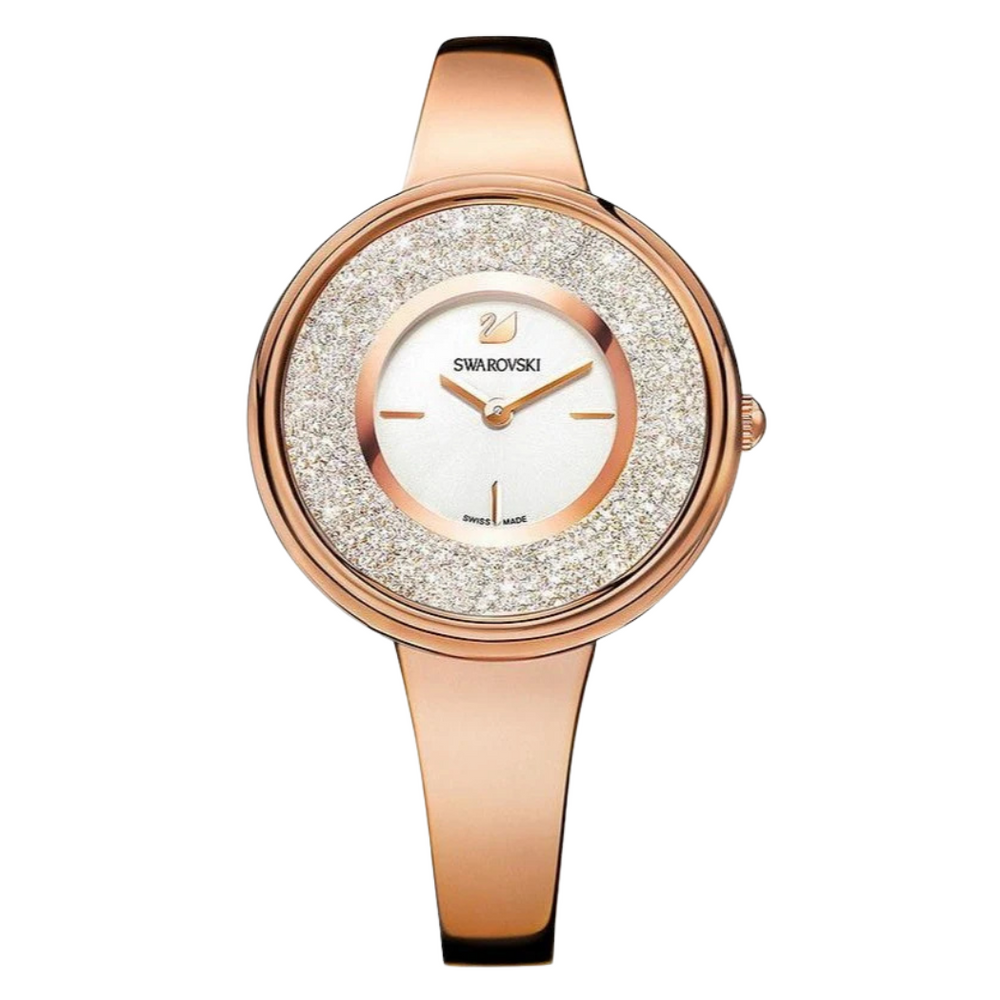Swarovski Crystalline Pure Rose-gold Stainless Steel Silver Dial  Quartz Watch for Ladies - 5269250