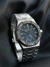 Audemars Piguet Royal Oak with a diamond-set bezel