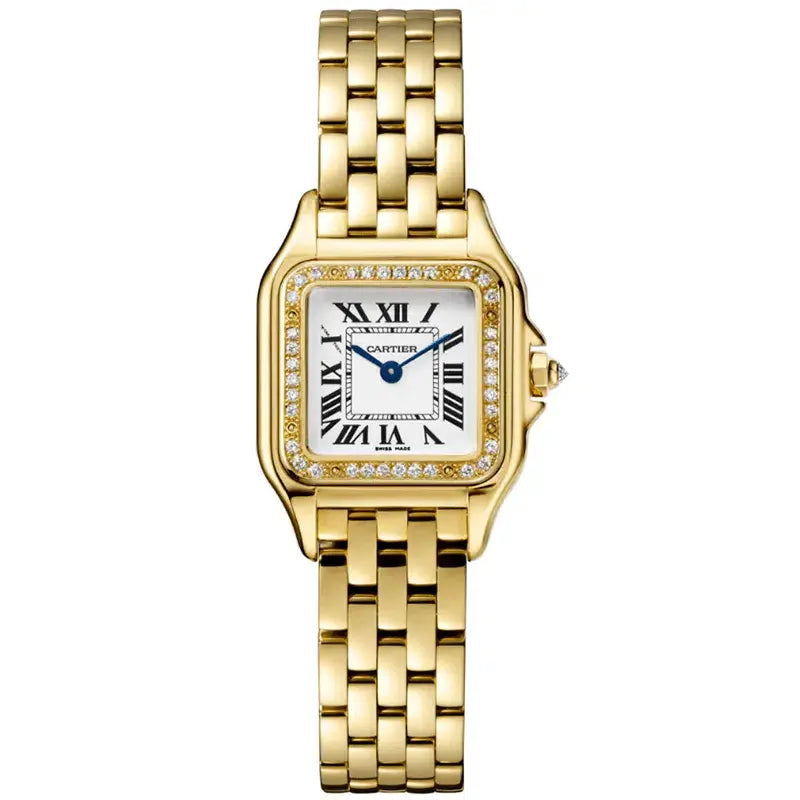 Cartier Panthère de Cartier WJPN White Dial, 18kt Yellow Gold, Quartz, 30.0 m, Ladies Watch