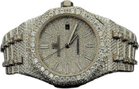 Audemars Piguet Royal Oak, specifically an "iced out" or diamond-paved version.