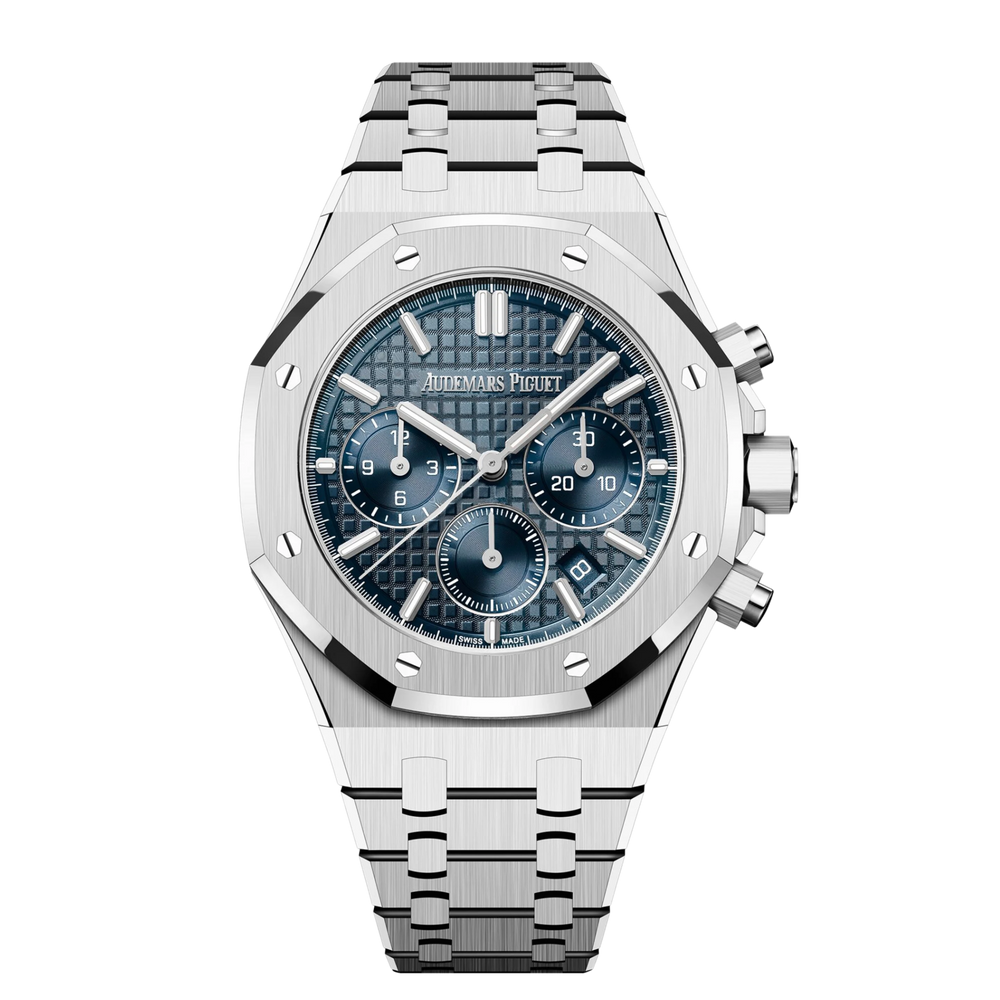 Audemars Piguet Royal Oak Chronograph Steel Blue Dial 38mm ...