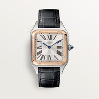 Cartier Santos-Dumont Extra-Large W2SA0017 Rose Gold Stainless Steel Grey Dial