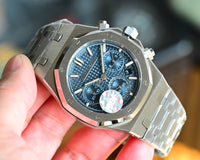 Audemars Piguet Royal Oak Chronograph Steel Blue Dial 38mm ...