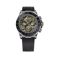 Rolex Cosmograph Daytona featuring a skeletonized dial.