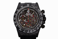 DIW Daytona Skeleton Dial in Carbon with Red Hands