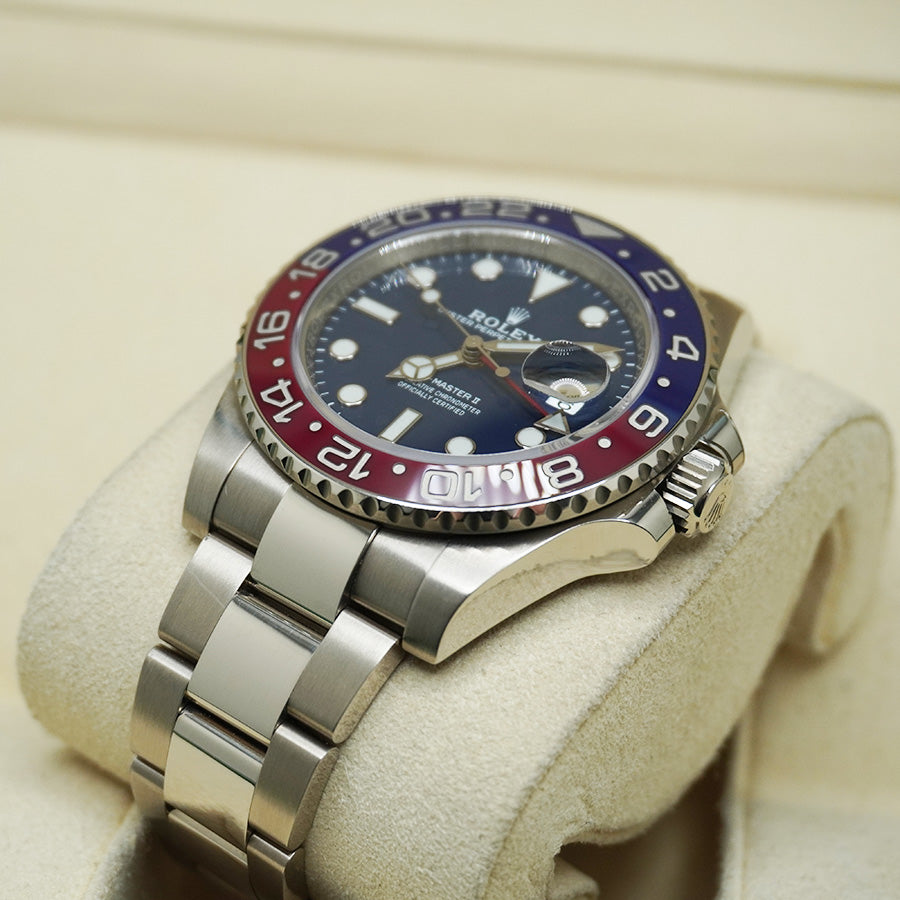 Rolex GMT-Master II "Pepsi" 40mm 126719 BLRO White Gold Blue Dial