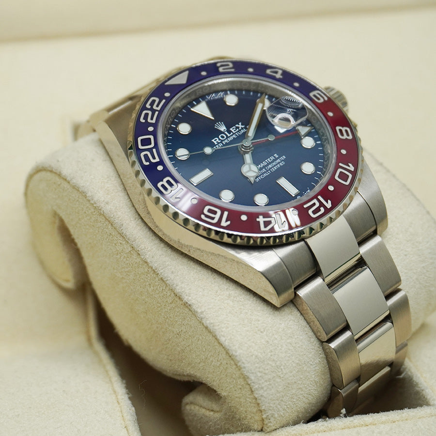 Rolex GMT-Master II "Pepsi" 40mm 126719 BLRO White Gold Blue Dial