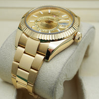 Rolex Sky-Dweller 42mm Yellow Gold 326938 Champagne Dial