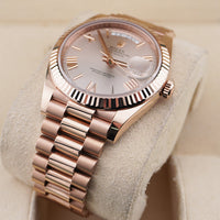 Rolex Day-Date 40 Presidential 228235 Fluted Bezel Sundust Dial