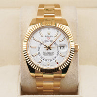 Rolex Sky-Dweller 42mm Yellow Gold 326938 White Dial