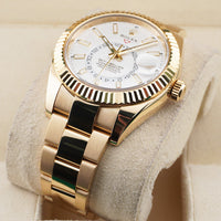 Rolex Sky-Dweller 42mm Yellow Gold 326938 White Dial
