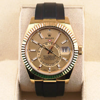 Rolex Sky-Dweller 42mm Oyster Flex 326238 Champagne Dial