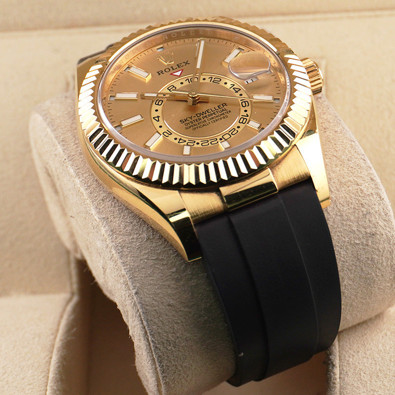 Rolex Sky-Dweller 42mm Oyster Flex 326238 Champagne Dial