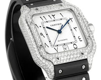Cartier Santos Middle East Edition Full Diamond Belt
