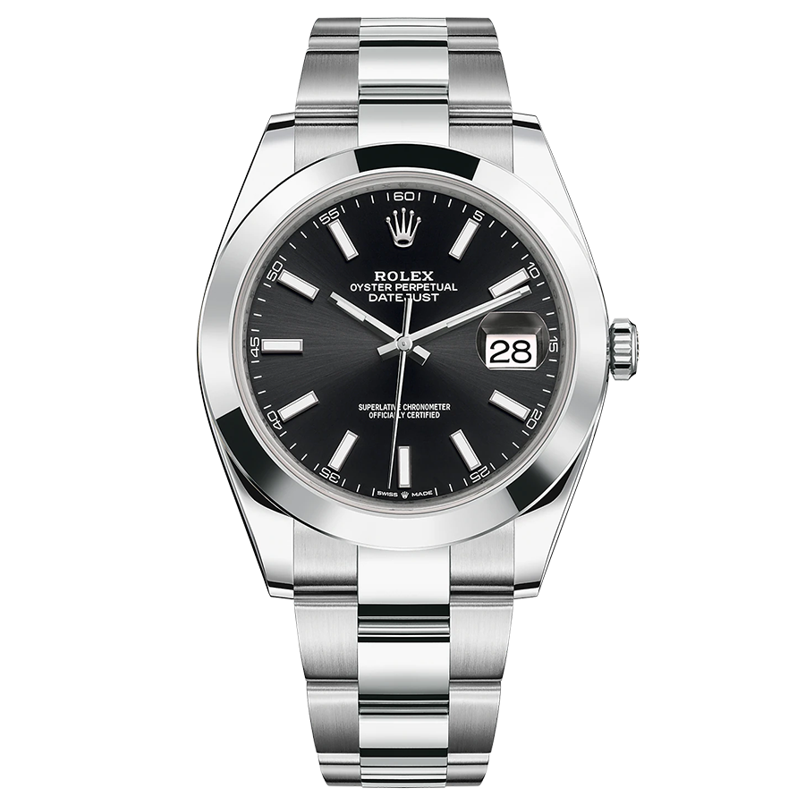 Rolex Datejust 41mm Black Dial Smooth Bezel 126300