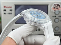 Rolex Submariner Phantomlab imitation Watches Ice Blue Dial Rubber Strap 40mm