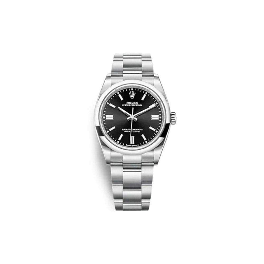 ROLEX OYSTER PERPETUAL WITH BLACK DIAL 36MM WATCH M126000-0002ROLEX OYSTER PERPETUAL WITH BLACK DIAL 36MM WATCH M126000-0002