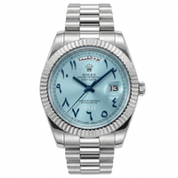 Rolex Day-Date 40 Platinum "Ice Blue Dial with Blue Arabic Numerals" (Reference: 228236)