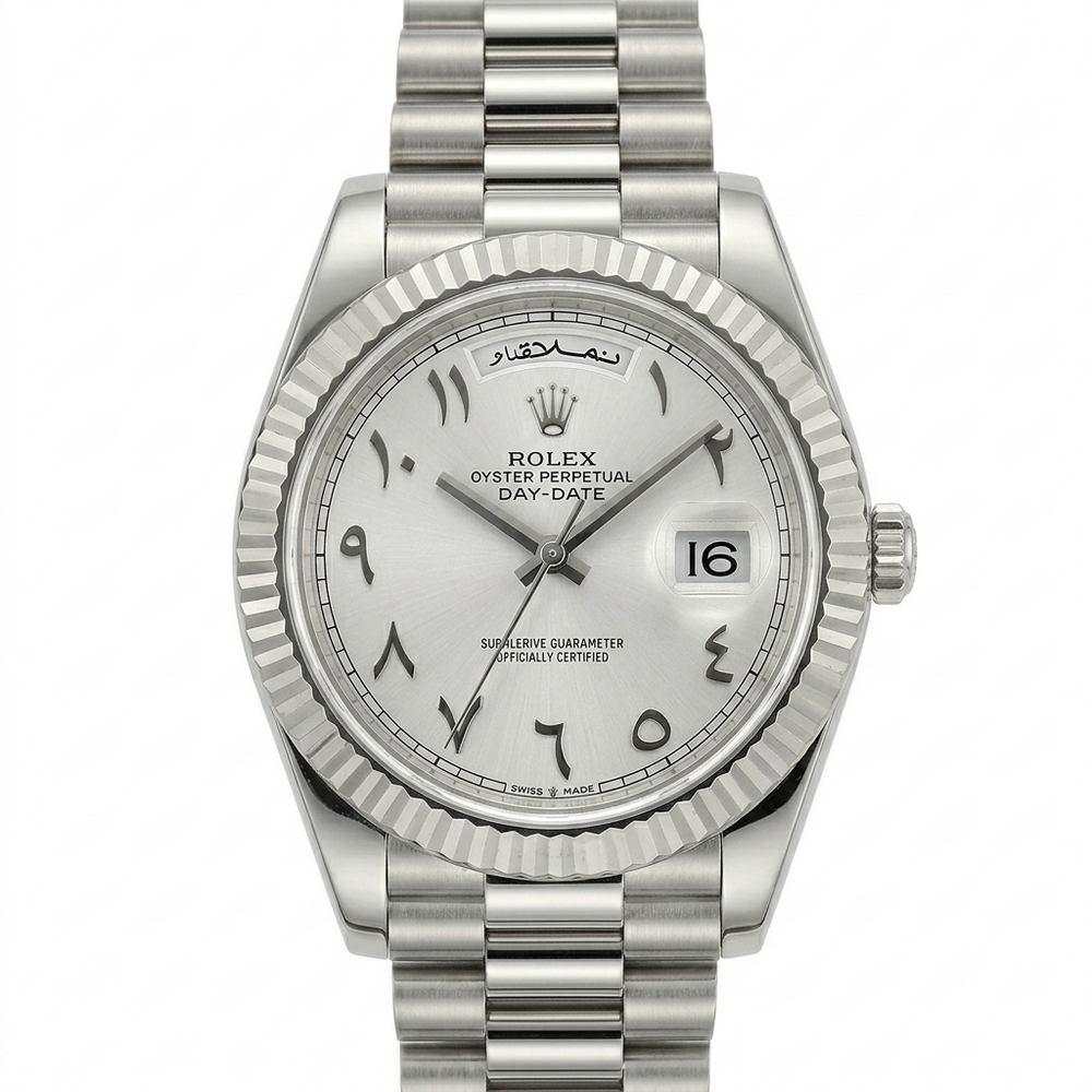 Rolex Day-Date 40 Platinum "Ice Blue Arabic Dial" (Reference: 228236)